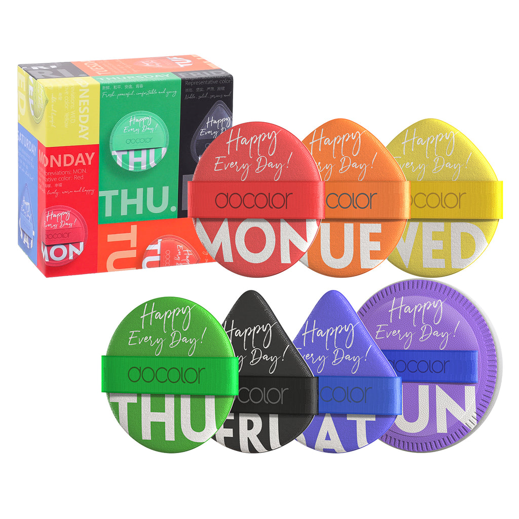 Dream of Color 15 Pcs Brush Set+Sponge+Powder Puff