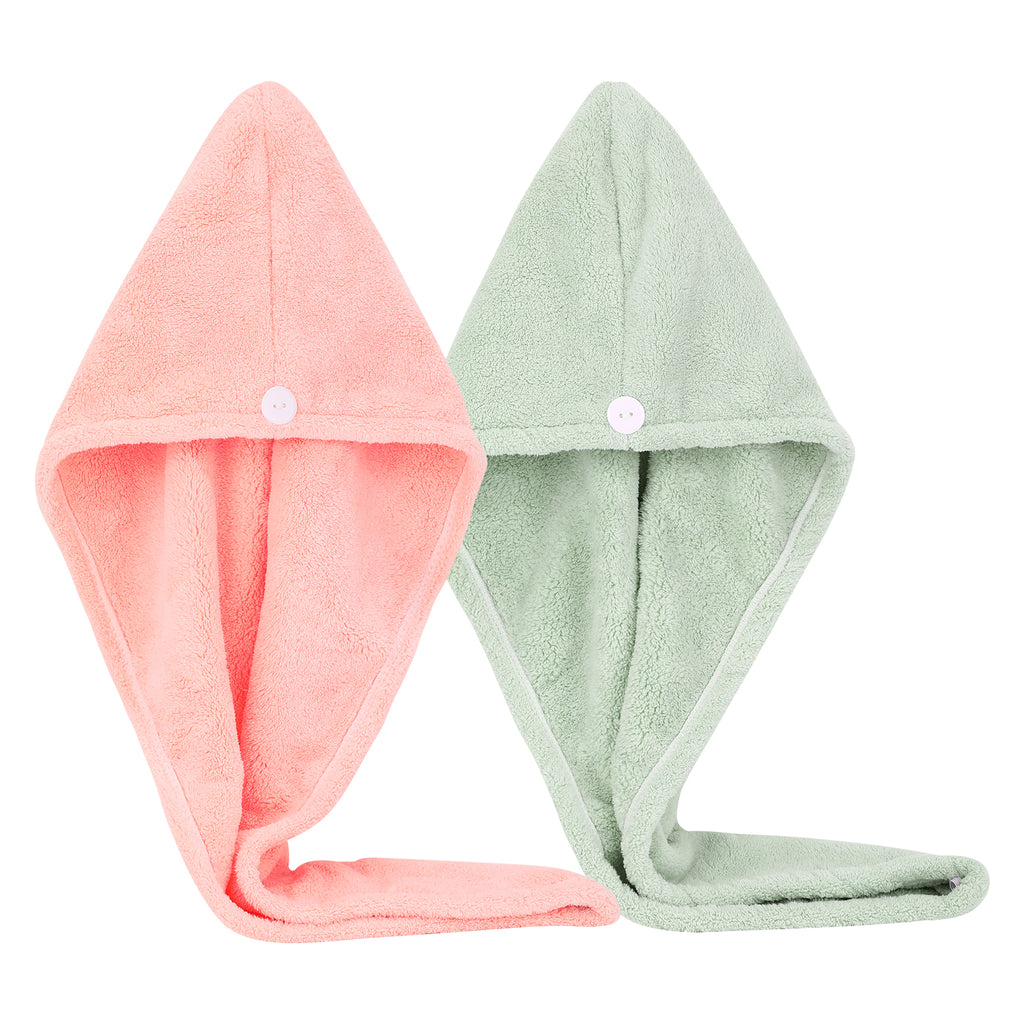 Microfiber Hair Drying Cap 2 Pack