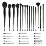 Obsidian- 15 piece Makeup Brush Set