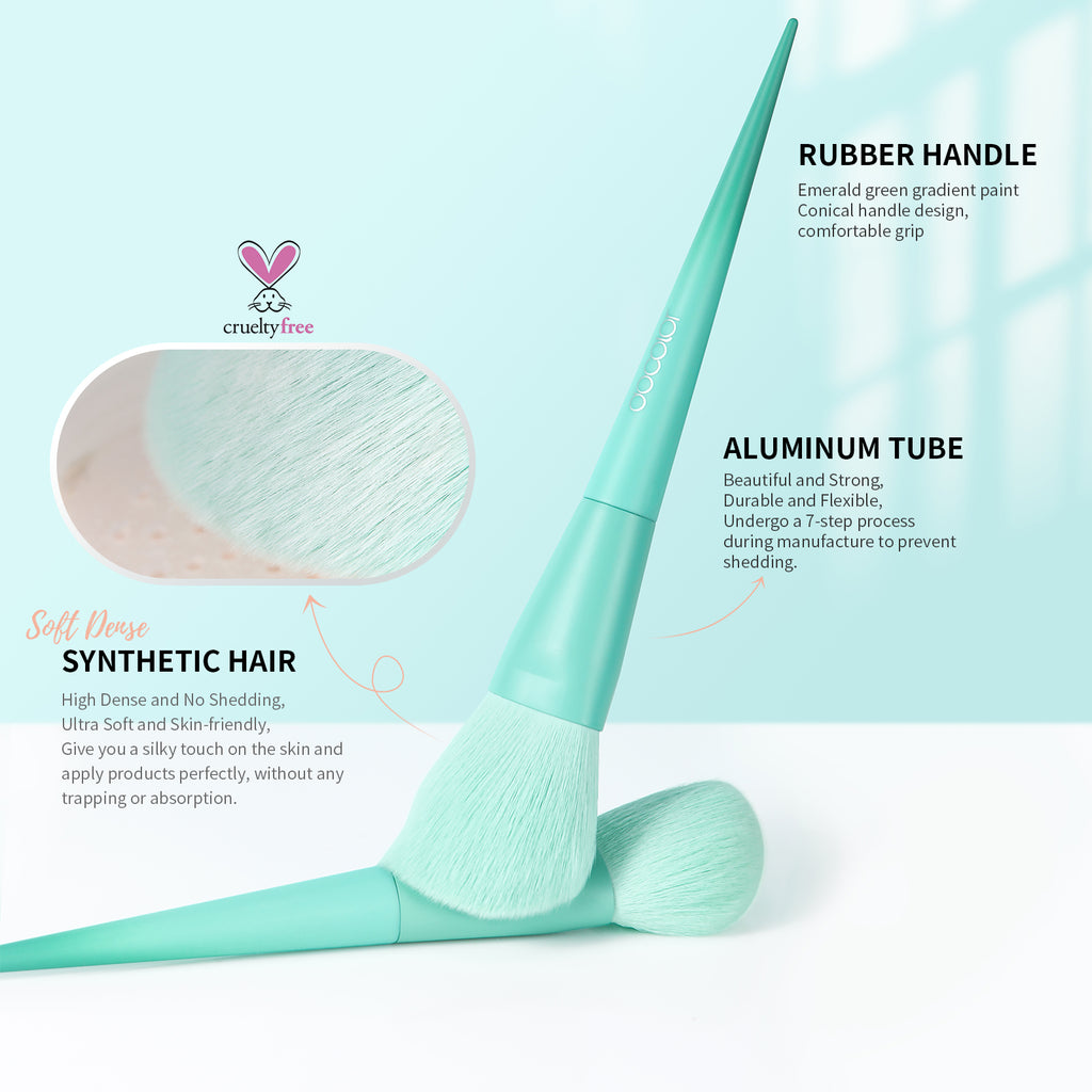 Water Green--9 PCS Makeup Brush Set