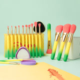 (Only ship to EU)Pineapple - 16 piece Makeup Brush Set