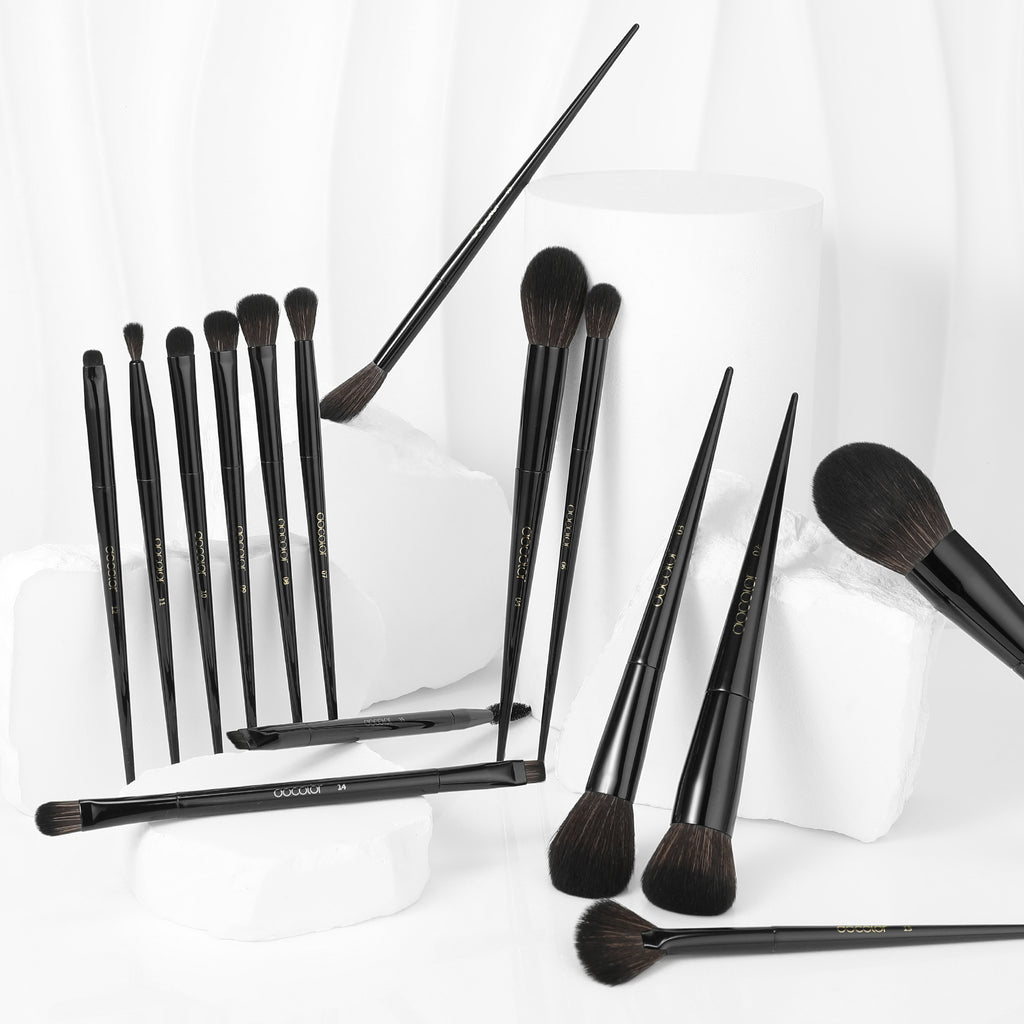 Obsidian- 15 piece Makeup Brush Set