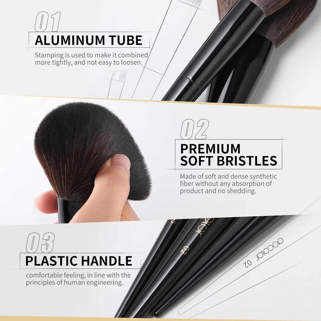 Obsidian- 15 piece Makeup Brush Set