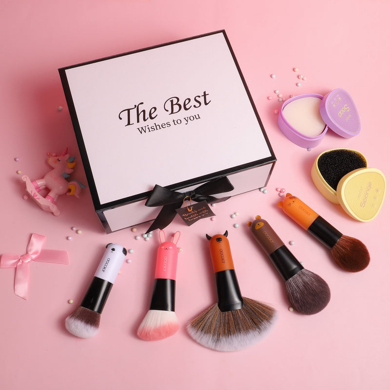 Cute Pet 5 Pcs Face Makeup Brushes