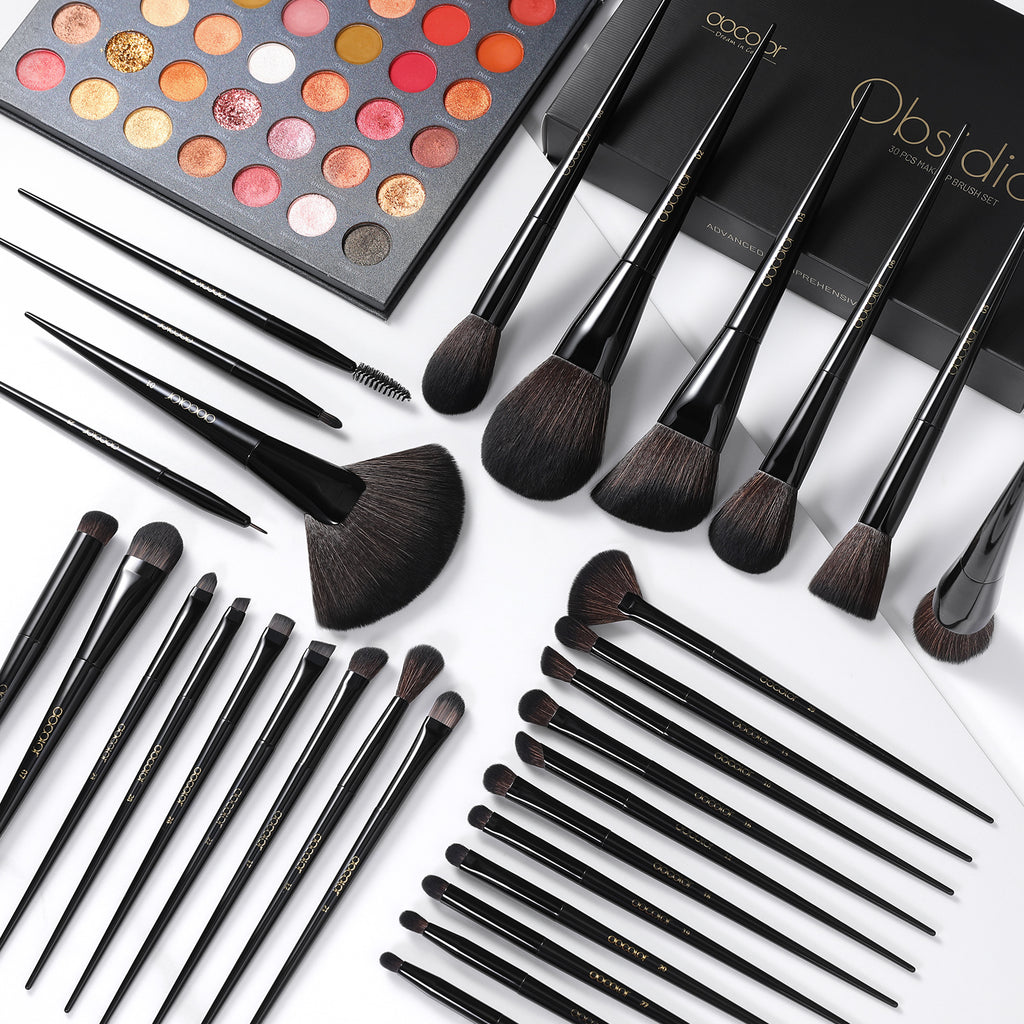 Obsidian- 30 piece Makeup Brush Set with Makeup Brush Quick Cleaner