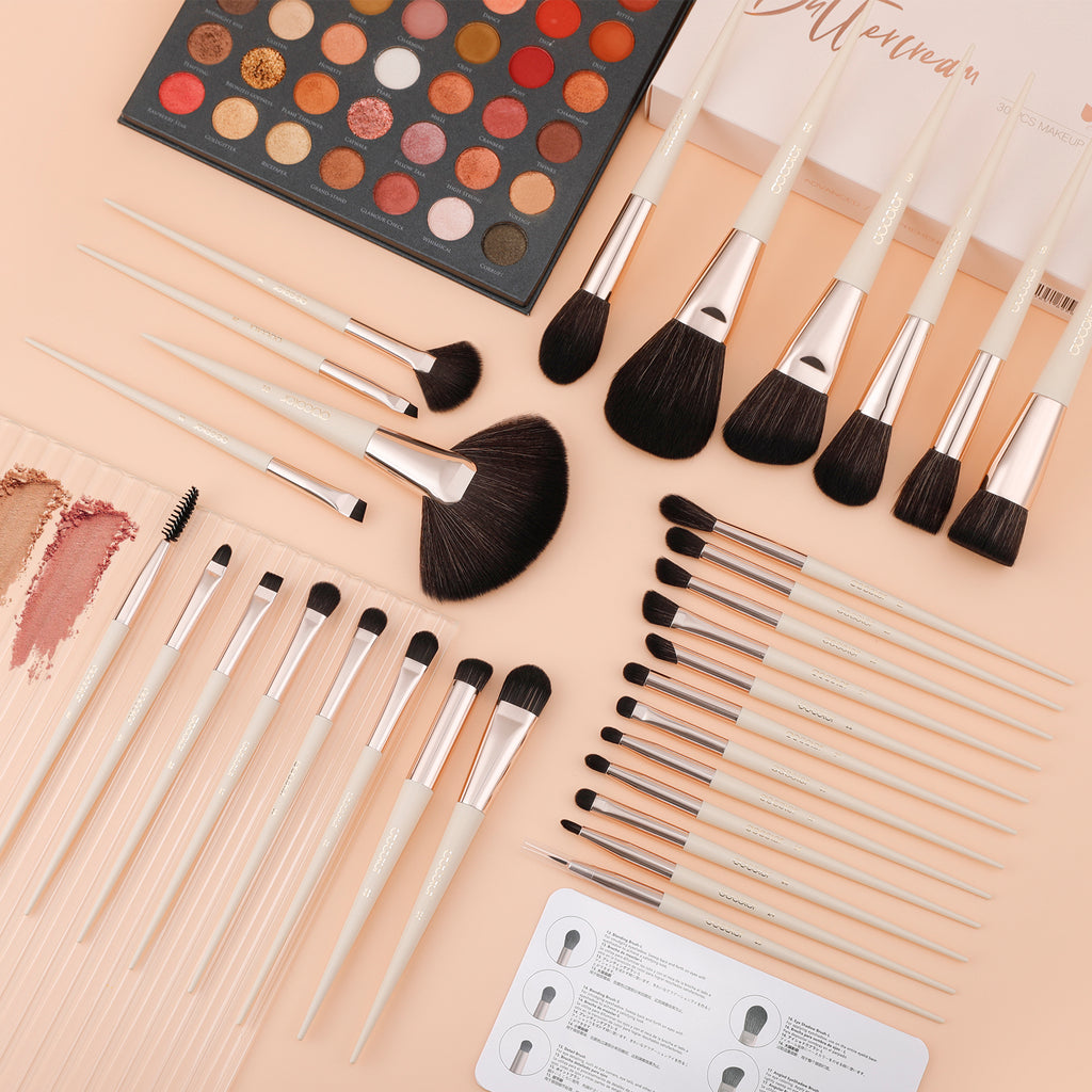 Docolor Luxury Pro Artistry 30-Piece Face & Eye Brush Set