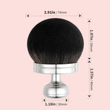 Docolor Silver Mushroom Makeup & Body Brush