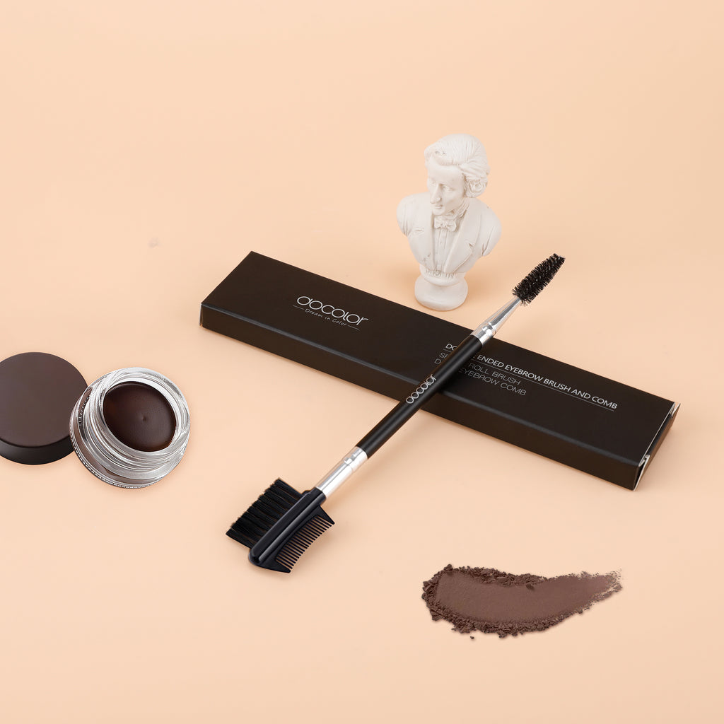 Docolor Dual-Ended Eyebrow Comb and Spoolie Brush