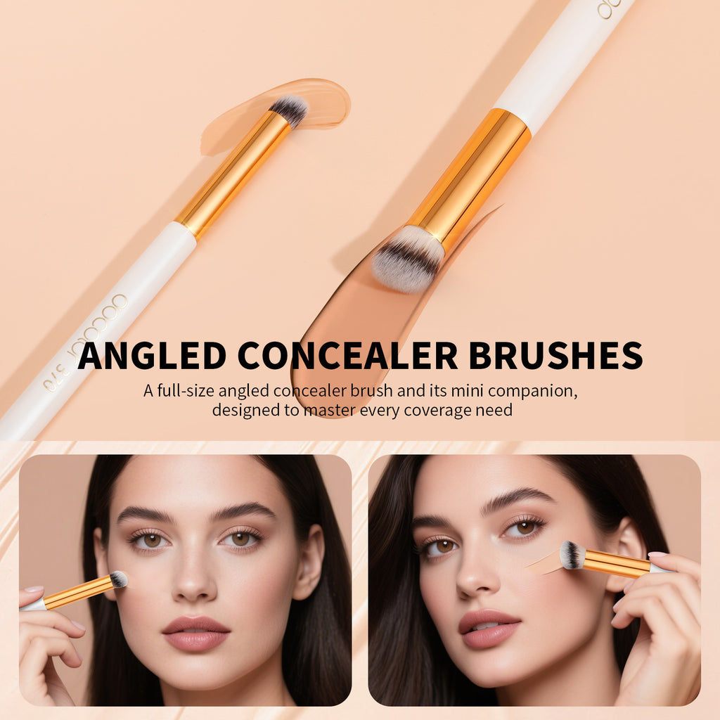 Docolor 2PCS Angled Concealer Brush