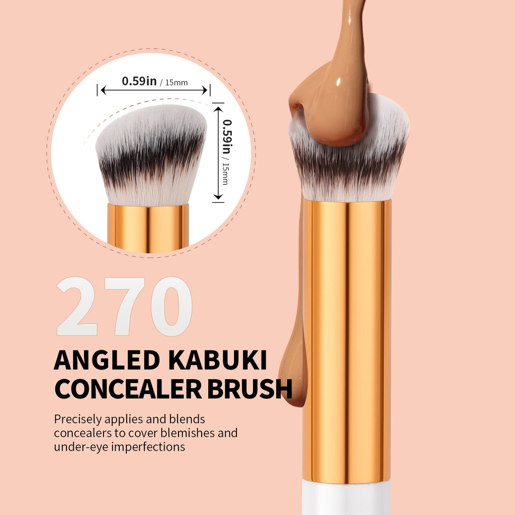 Docolor 2PCS Angled Concealer Brush