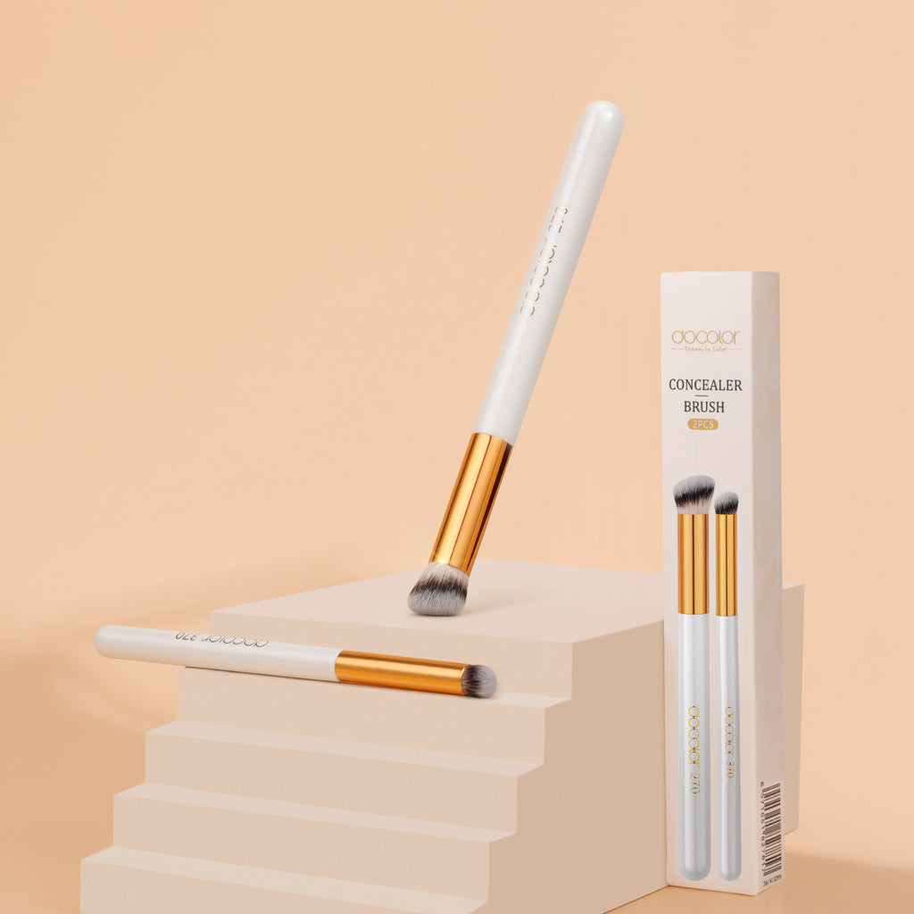 Docolor 2PCS Angled Concealer Brush