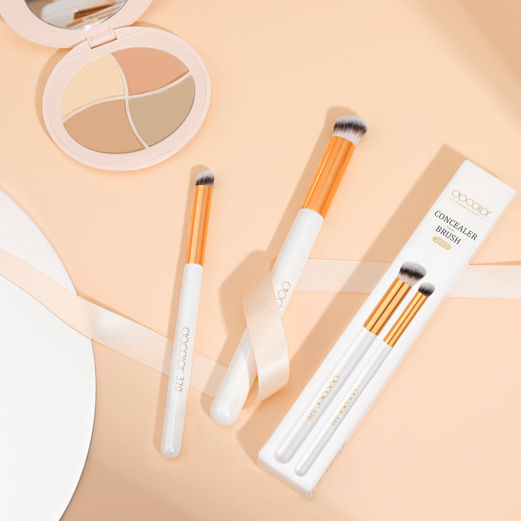 Docolor 2PCS Angled Concealer Brush