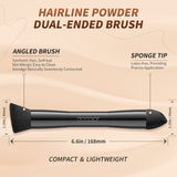 Docolor Dual-Ended Multi-Function Makeup Brush, Angled Foundation Contour Brush & Sponge Tip