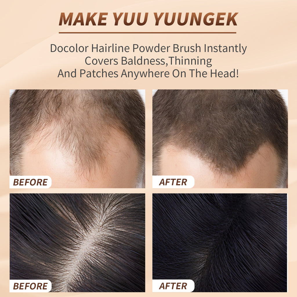 Docolor Dual-Ended Multi-Function Makeup Brush, Angled Foundation Contour Brush & Sponge Tip