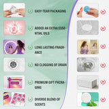 Docolor 8 Pcs Showder Steamers Lavender Essential Oil, Home Spa & Stress Relief Gifts