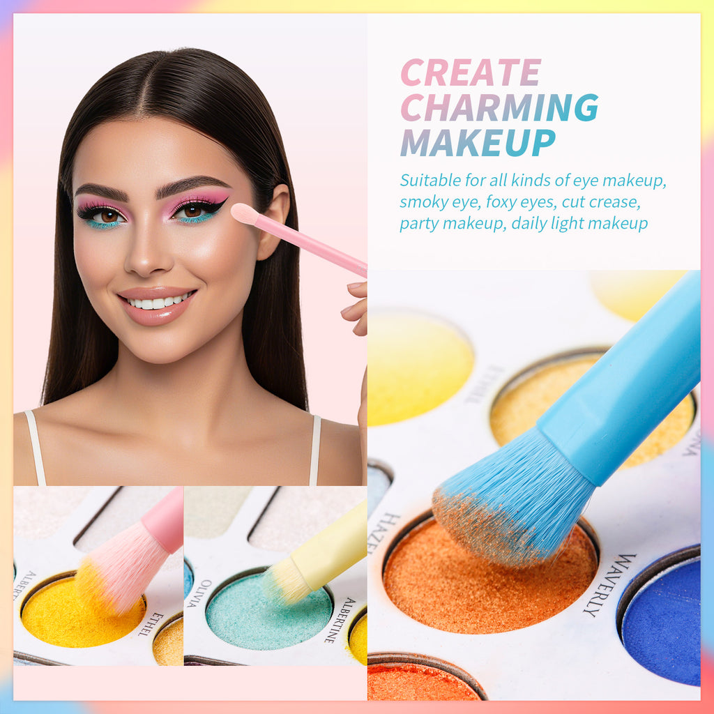 Docolor Colorful On-The-Go Mini Brush Set