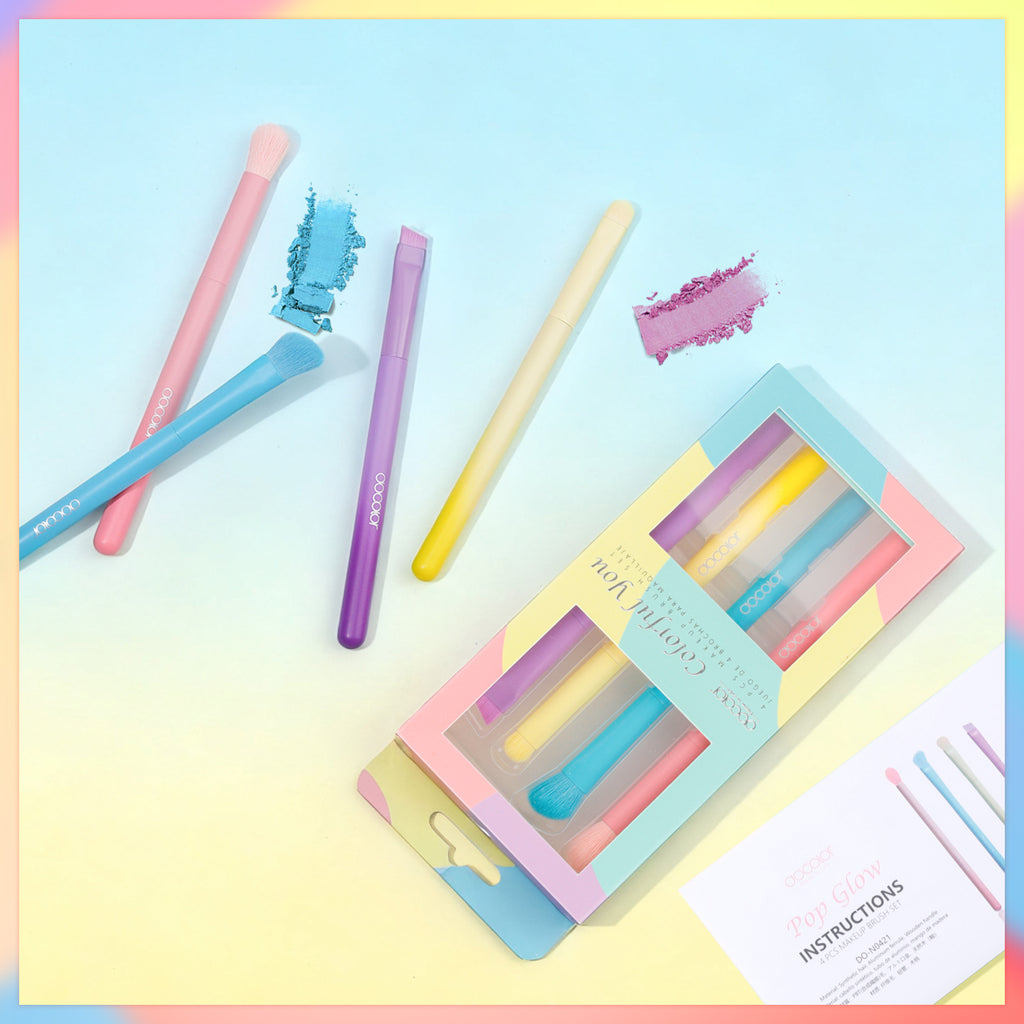 Docolor Colorful On-The-Go Mini Brush Set