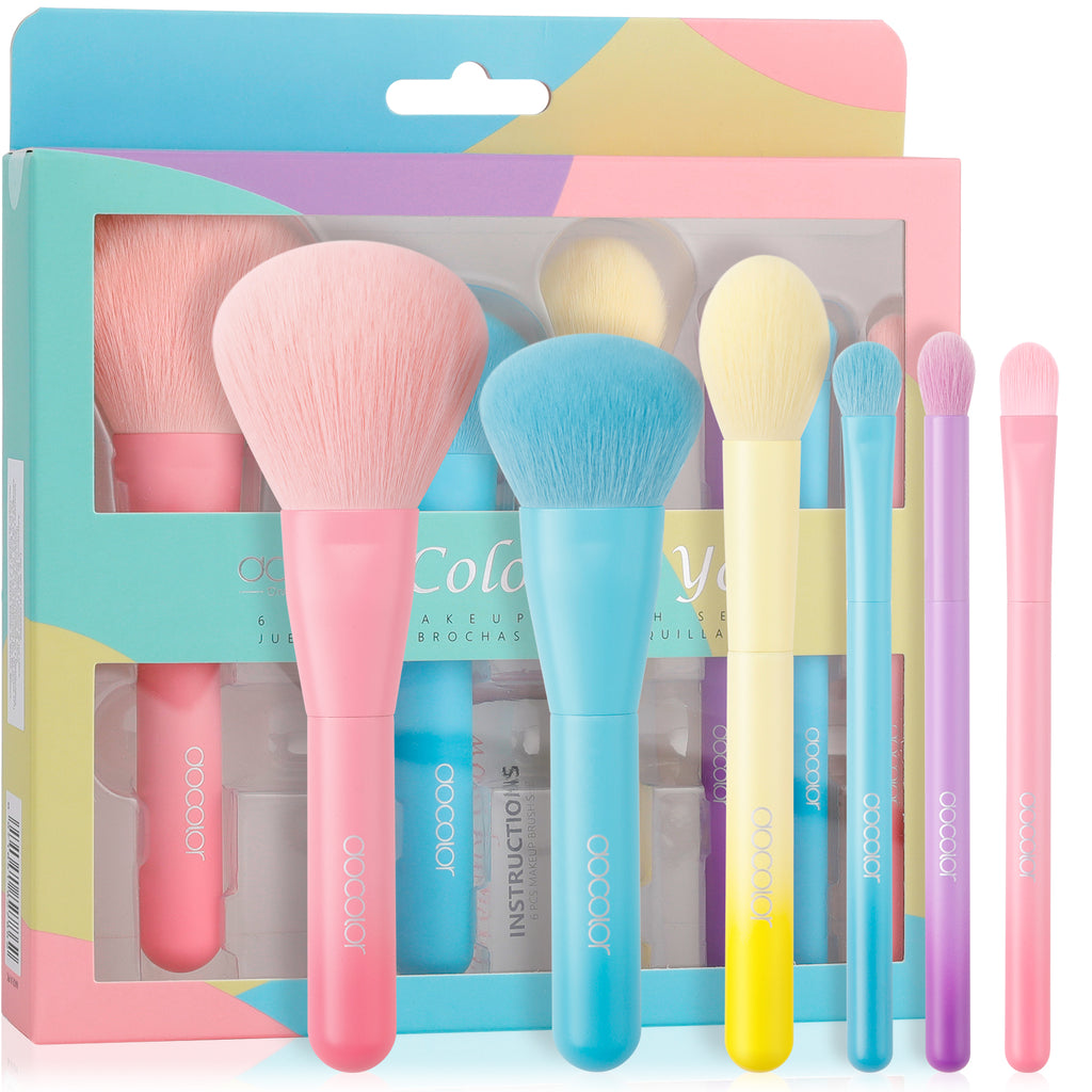 Docolor Colorful On-The-Go Mini Brush Set