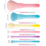 Docolor Colorful On-The-Go Mini Brush Set