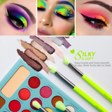 Docolor Neon Green Makeup Brush Set 15pcs - 6 in bundle