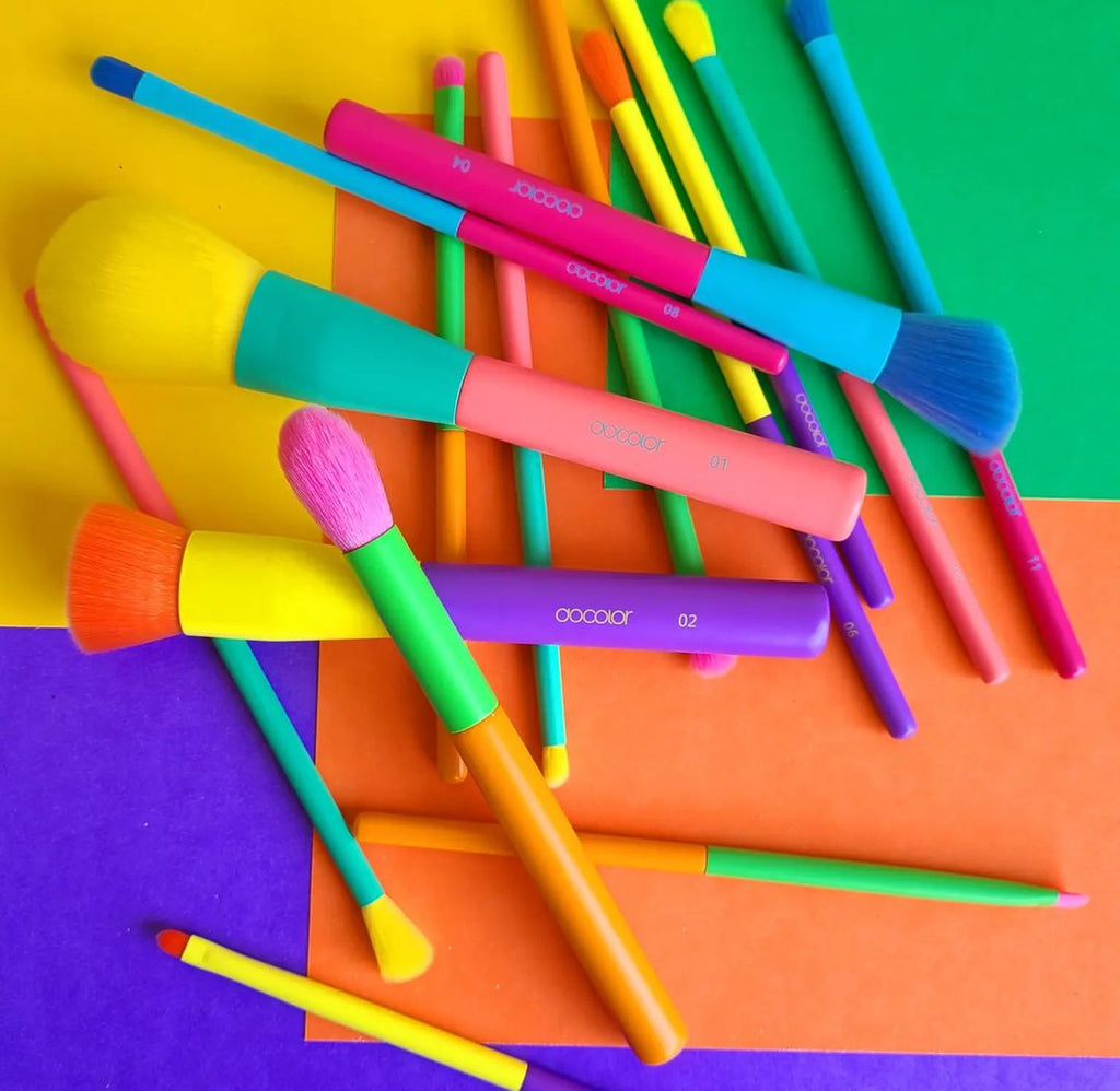 Dream of Color - 15 Pieces Colourful Makeup Brush Set
