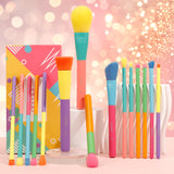 Dream of Color - 15 Pieces Colourful Makeup Brush Set