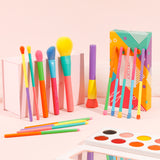 Dream of Color - 15 Pieces Colourful Makeup Brush Set