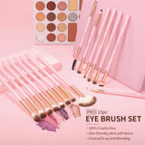 Docolor Soft Pink 15pc Eyeshadow Brush Set - 6pcs in Bundle