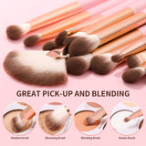 Soft Pink - 15 Pieces Eye Brush Set