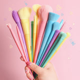 Dreaming of Unicorns - 17 Piece of Makeup Brush Set with 4pcs Makeup Sponges