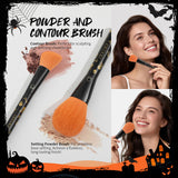 Halloween Makeup Kit with 5 Brush Set, Themed Eyeshadow Palette, Makeup Sponge& 3 Pcs Scar Tattoos
