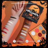 Halloween Makeup Kit with 5 Brush Set, Themed Eyeshadow Palette, Makeup Sponge& 3 Pcs Scar Tattoos