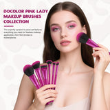 Pink Leopard 12-piece Makeup Brush Set with 1 Powder Puff