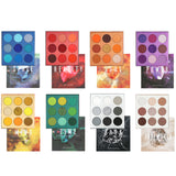 72 Colors Gemstone Eyeshadow Palette 8 Palettes Set