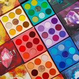 Makeup Kit - Gemstone Collection Infinity Eyeshadow Palettes plus Colourful Eye Brush set