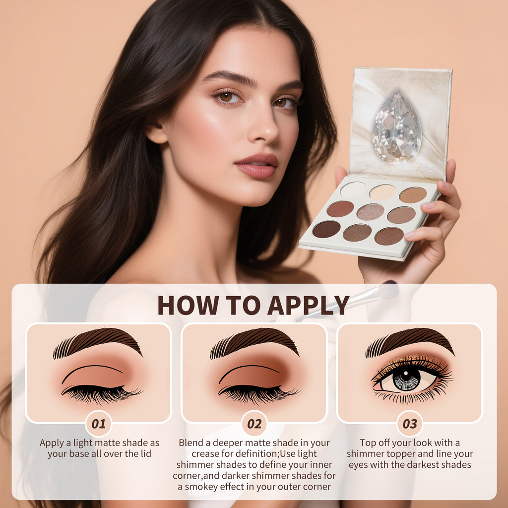 Earth Tone 9 Color Eyeshadow Palette