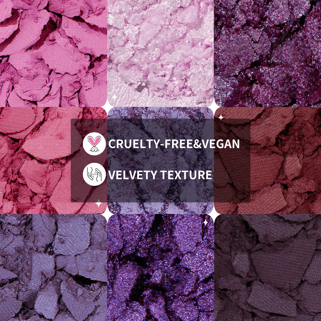 Royal Amethyst 9-Color Gemstone Eyeshadow Palette(VOID)