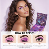 Royal Amethyst 9-Color Gemstone Eyeshadow Palette(VOID)