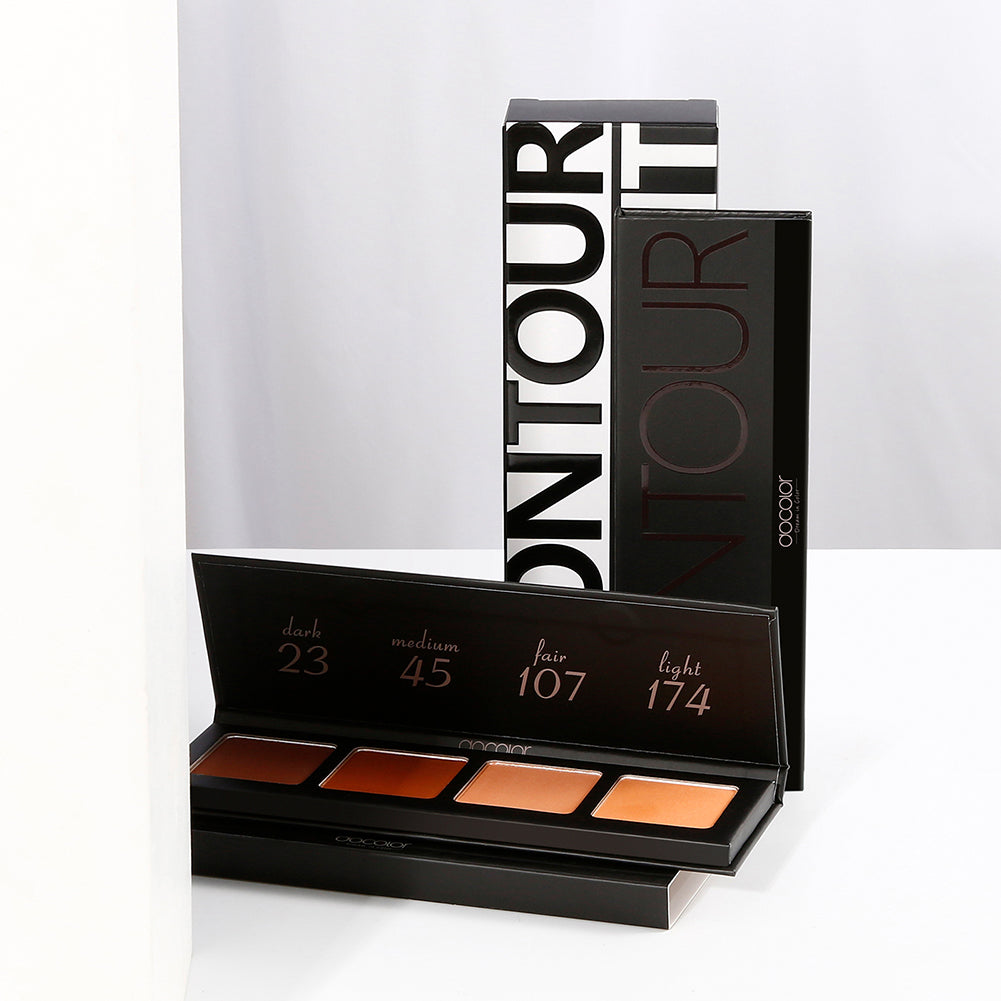 (Only ship to US&EU)Classic- 4 Colors Contour palette(Black)