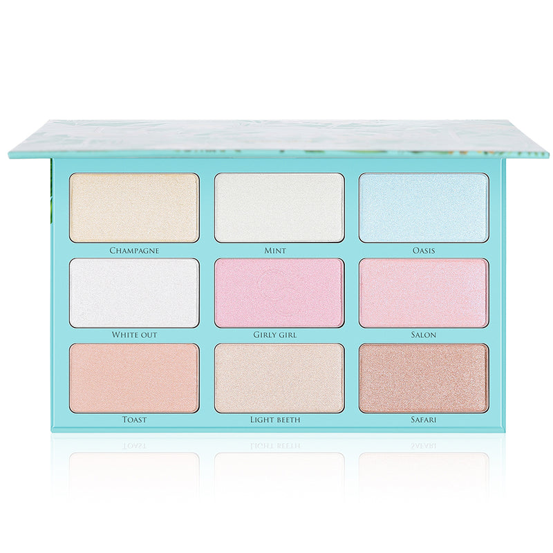 (Only ship to EU)Tropical 9 Color Highlighter Palette