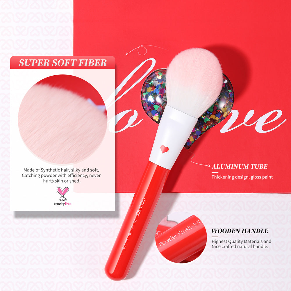 Docolor Cosmetics - Makeup brushes - Period Red 32pcs Professional Makeup Brushes Set - best makeup brushes professional makeup brushes synthetic hair makeup brush gift for makeup lovers