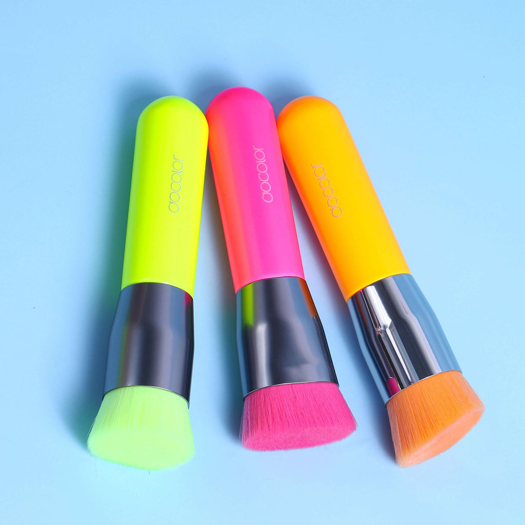 (Only ship to EU)Neon Foundation / Kabuki Makeup Brush (3PCS)