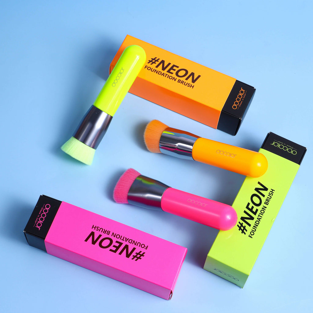 (Only ship to EU)Neon Foundation / Kabuki Makeup Brush (3PCS)