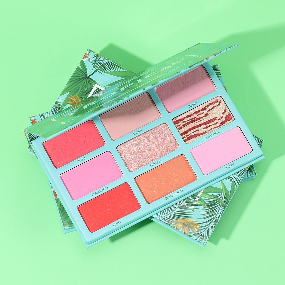 (Only ship to US&EU) Tropical 9 Color Blusher Palette