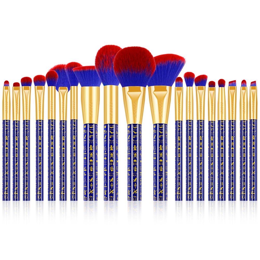 Docolor makeup brushes Bastet Cat 19 pieces Makeup Brush Set Egyptian style best makeup brushes synthetic hair makeup brushes professional makeup brushes Docolor brushes Instagram makeup brush natural makeup looks euphoria makeup recommended by makeup artists