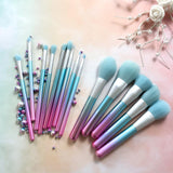 Breathing Crystal - 14 piece Makeup Brush Set DOCOLOR OFFICIAL
