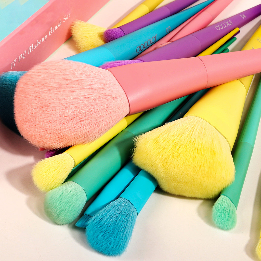 Docolor Cosmetics - Makeup brushes - Dreaming of Unicorns 17 Piece of Makeup Brush Set - best makeup brushes professional makeup brushes synthetic hair makeup brush makeup brand