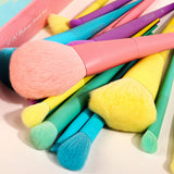 Docolor Cosmetics - Makeup brushes - Dreaming of Unicorns 17 Piece of Makeup Brush Set - best makeup brushes professional makeup brushes synthetic hair makeup brush makeup brand