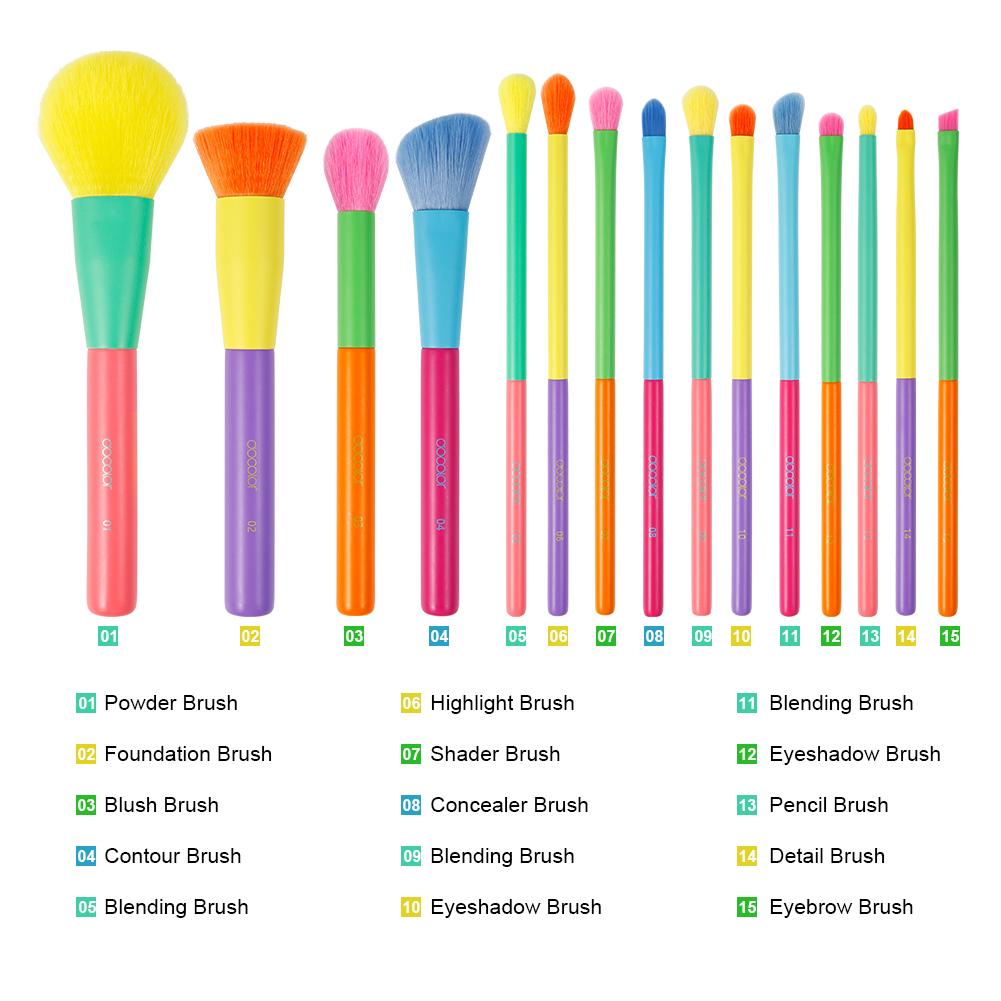 Makeup brushes Docolor cosmetics dream of color makeup brush set eye makeup natural makeup looks makeup artists