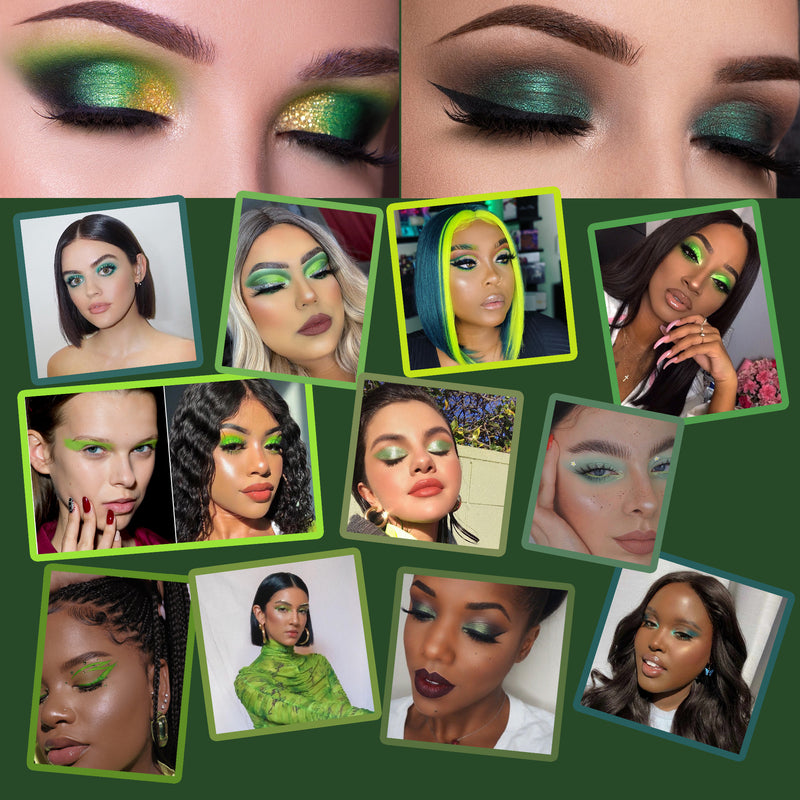 Docolor Eyeshadow palettes Gemstone Collection 9 Colors Shadow Palette(TIME)GREEN series colorful palette glitter eyeshadow best eyeshadow palette popular eyeshadow brand best seller euphoria makeup